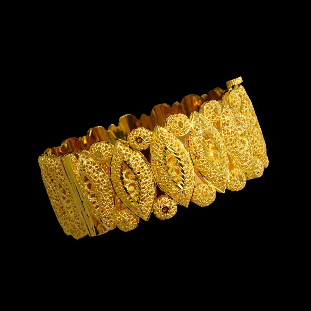 21K Gold Bangle Bracelet – SW23167 image 2 of 2