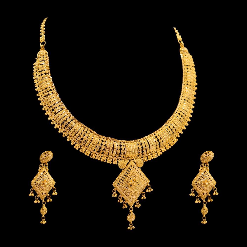 22K Gold Necklace Set