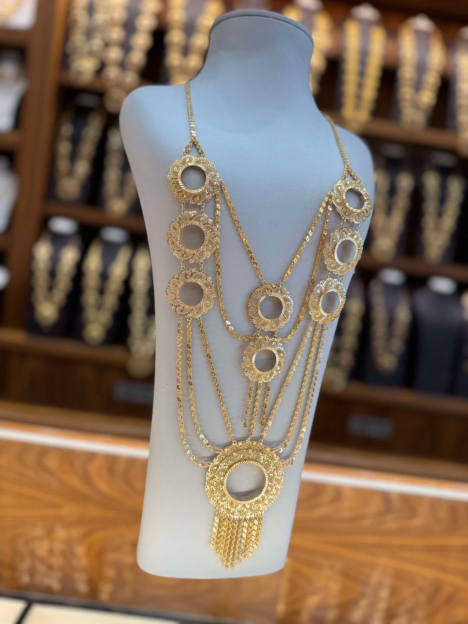 21K Gold Coins Necklace – SW20451