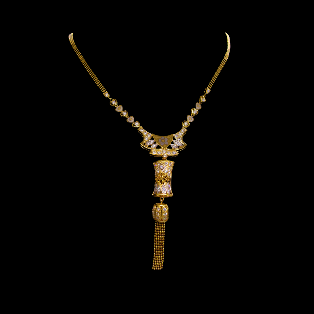 21K Short Gold Necklace – SW28008