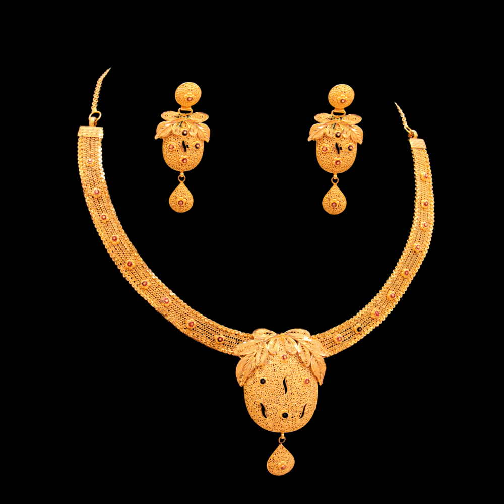 22K Gold Necklace Set