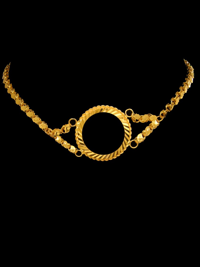 21K Gold Coin Choker
