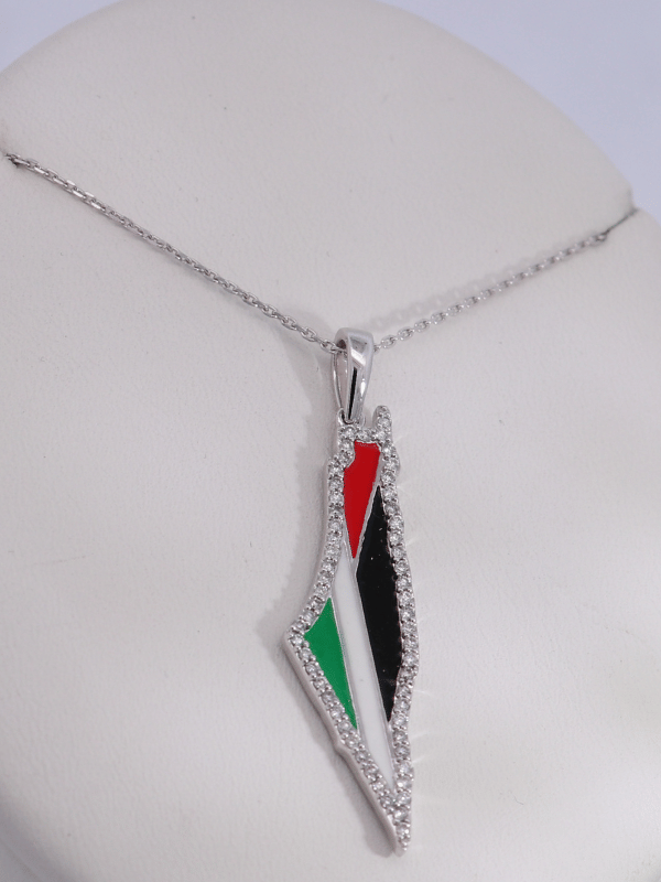 14K White Gold Diamond Necklace – SW30868