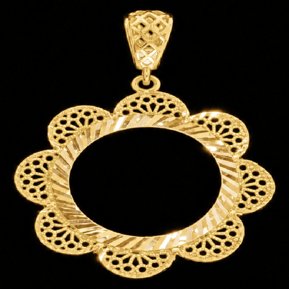 21K Gold Coin Frame