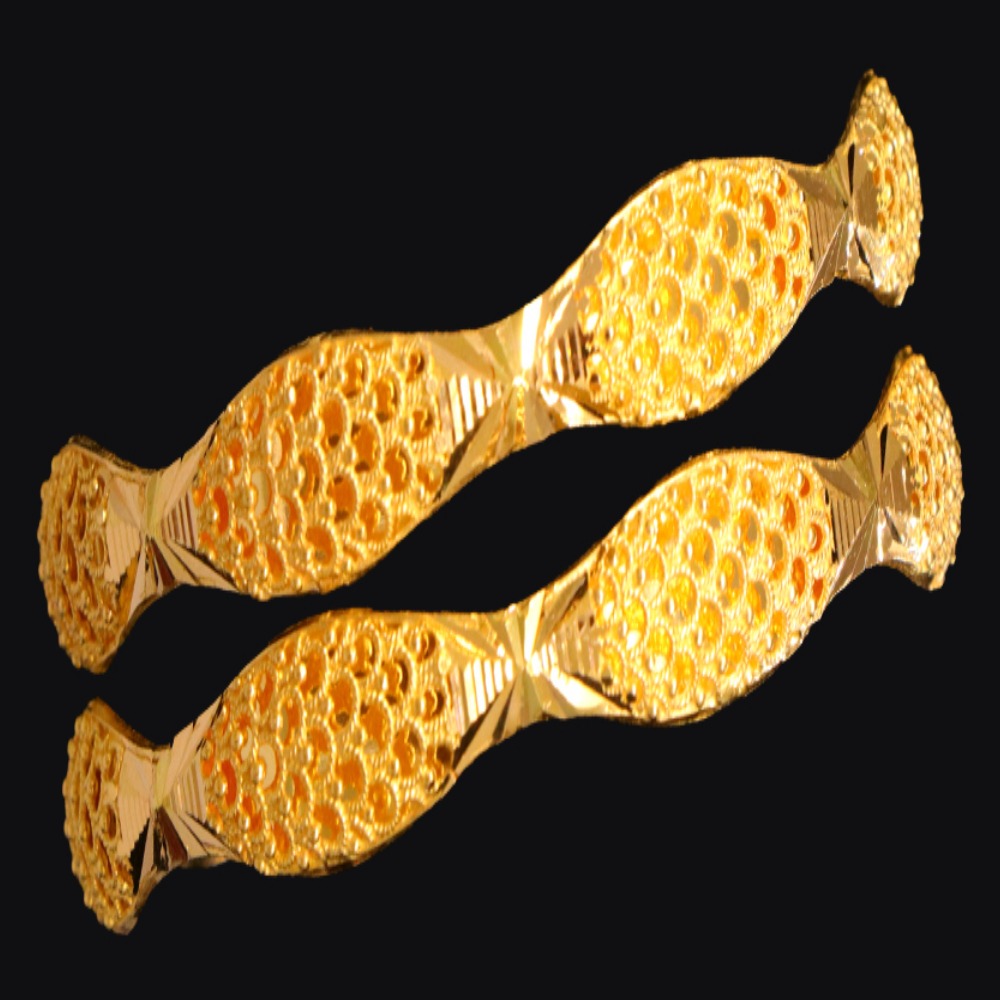 21K Gold Bangle Set, M (20) – SW17094 image 2 of 2