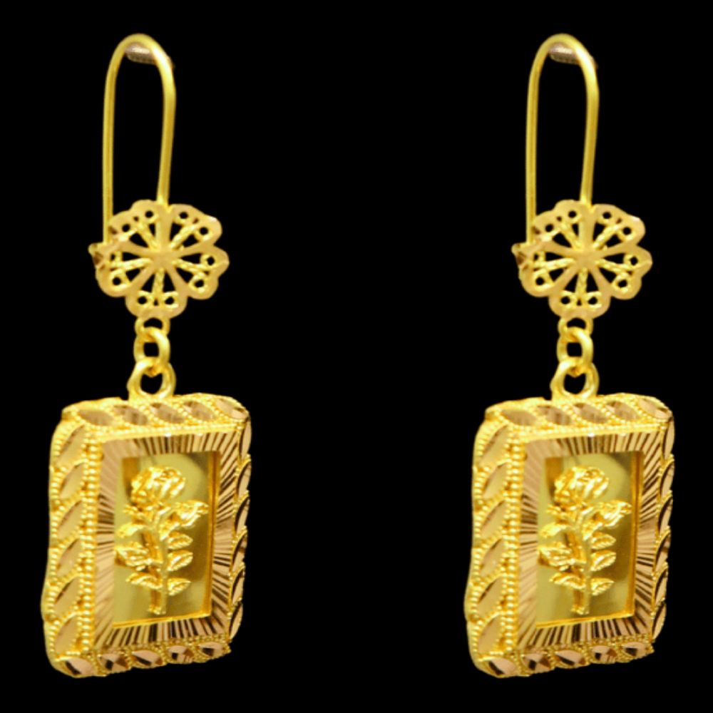 21K Gold Drop Earrings - SW32926