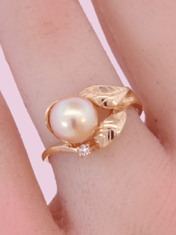 14K Yellow Gold Diamond Ring - SW30654, 9