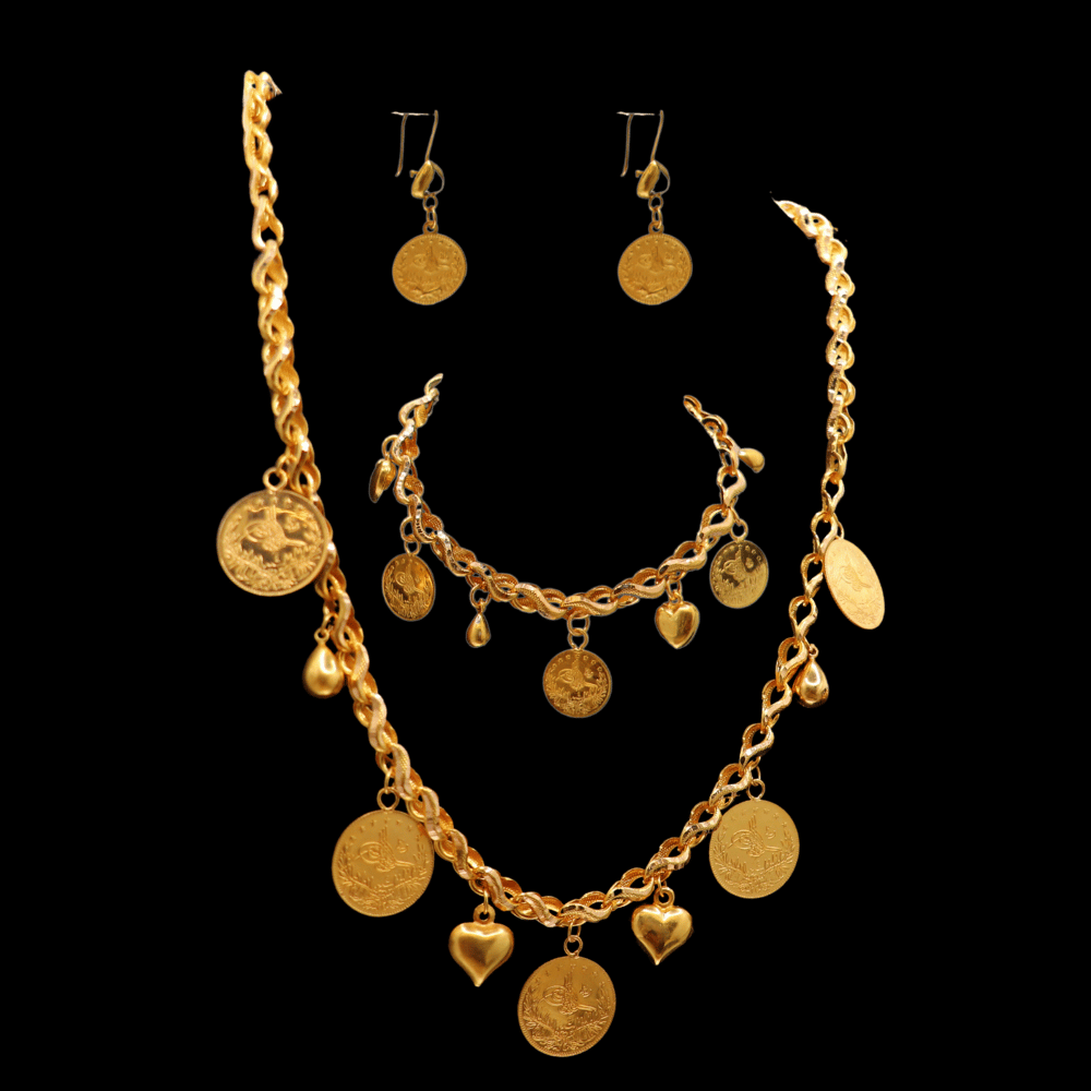 21K Gold Necklace Set