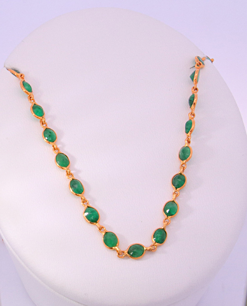 14K Yellow Gold Diamond Necklace – SW14240