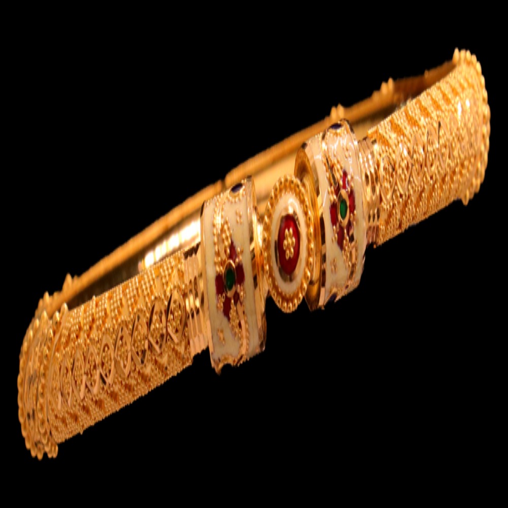 22K Gold Bangle Bracelet – SW22484 image 2 of 2