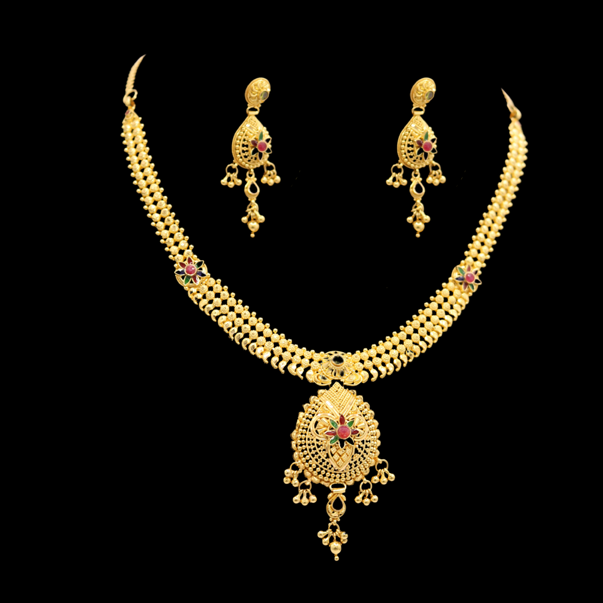 22K Gold Necklace Set