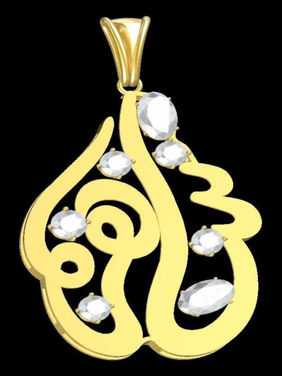 21K Personalized Nameplate Necklace – 1887