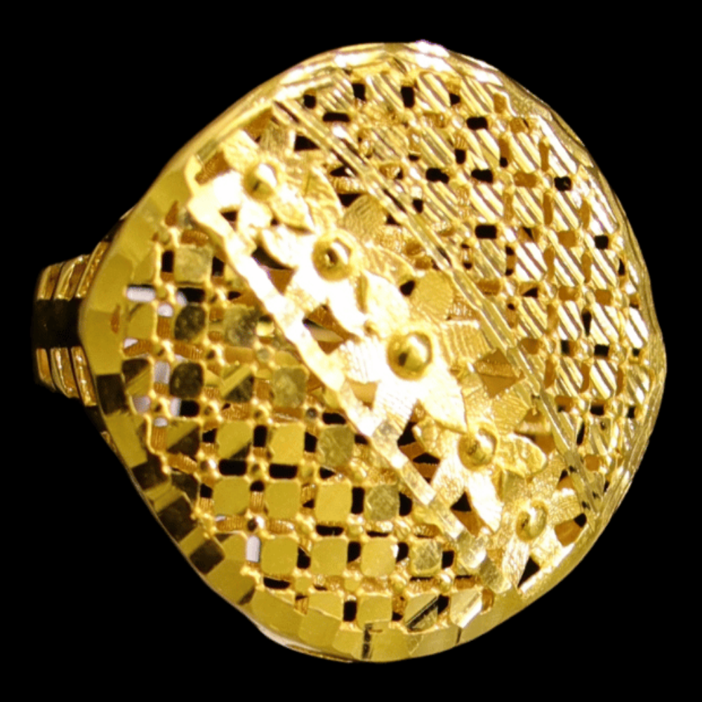 21K Yellow Gold Ring – Size 4 1/2 – SW30028