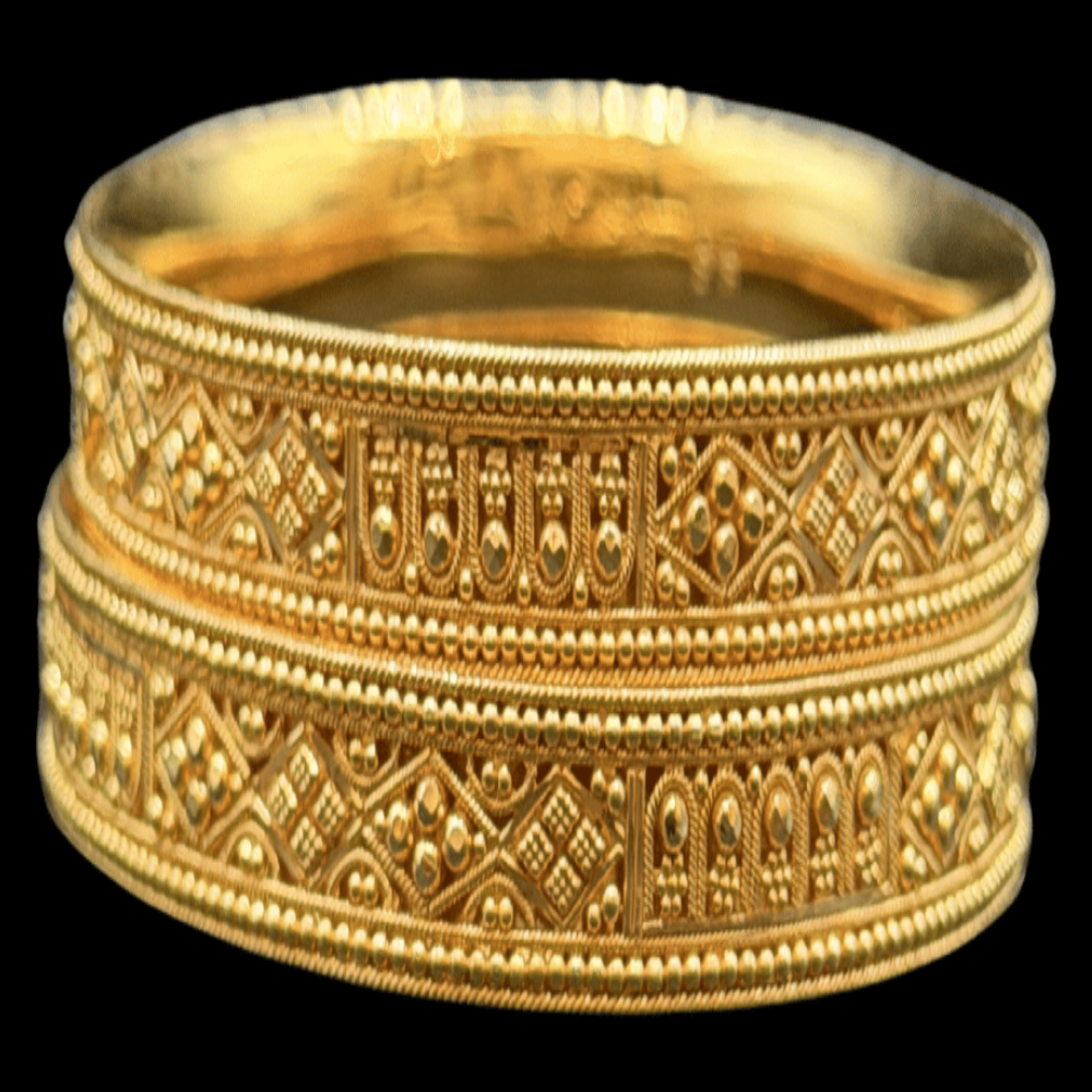 22K Gold Bangle Set, XS (18) – SB32772