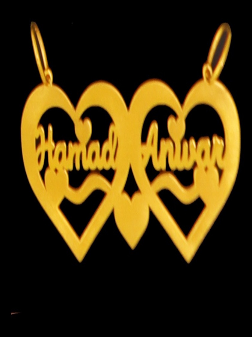 21K Personalized Nameplate Necklace – 24324