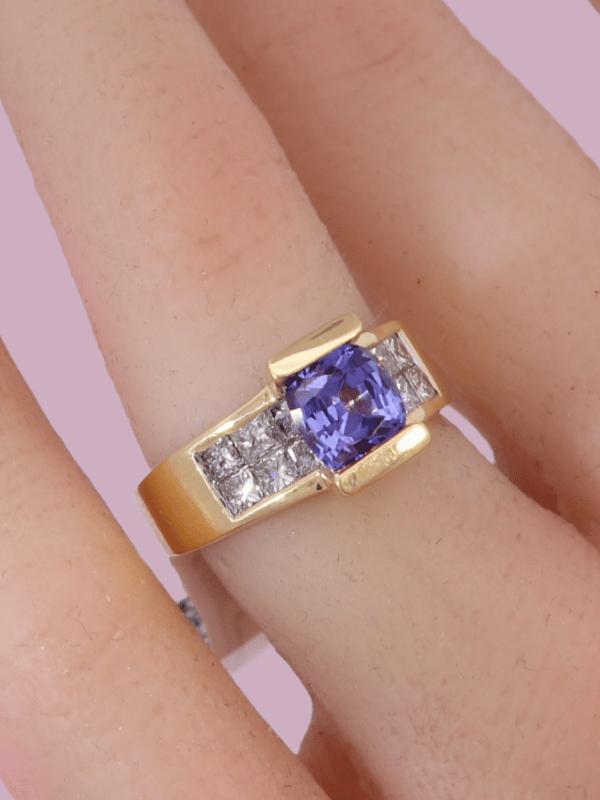 18K Yellow Gold Diamond Ring - SW30433, 9