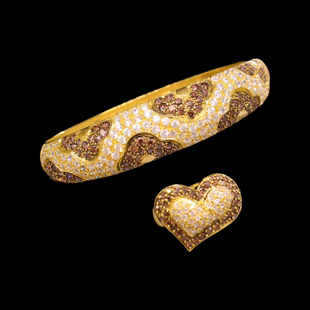 21K Gold Bangle & Ring – SW17945 image 2 of 2