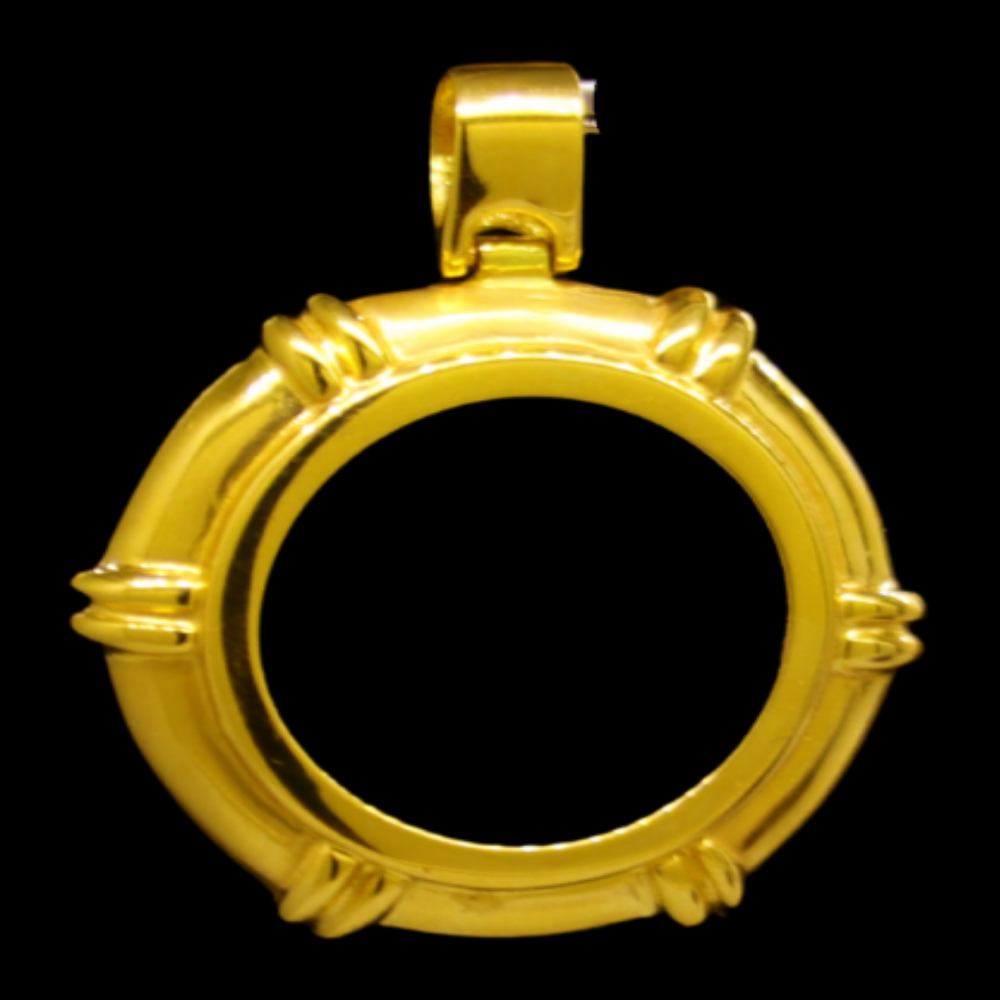 21K Gold Coin Frame