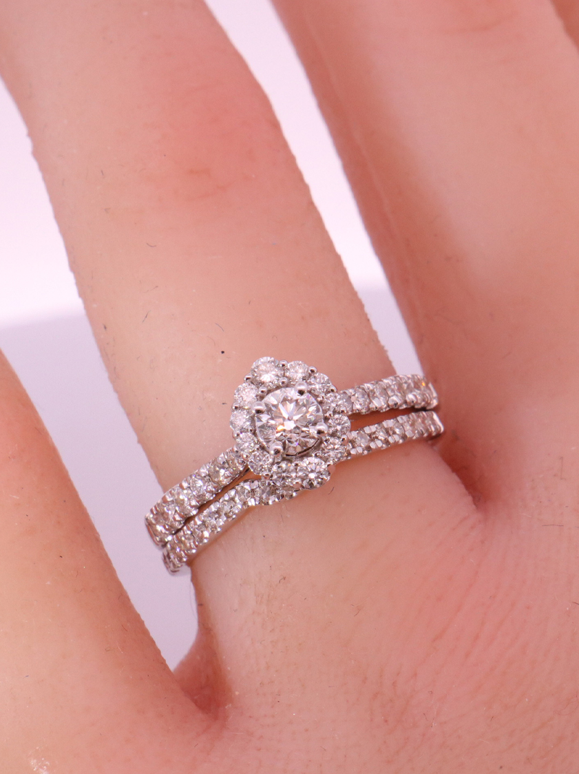 14K White Gold Diamond Bridal – SW13694