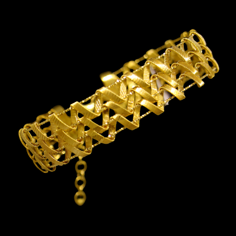 21K Gold Bangle Bracelet – SW25709 image 2 of 2