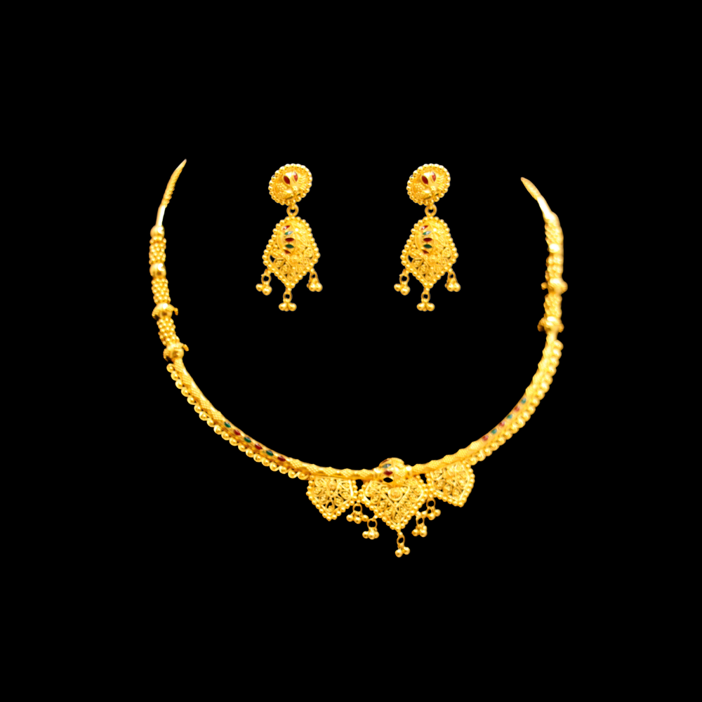 22K Gold Necklace Set
