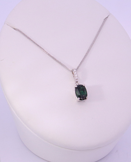 14K White Gold Diamond Necklace – SW14204