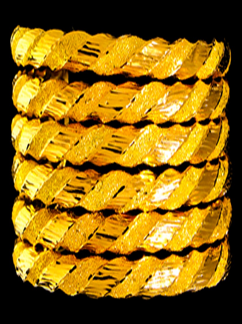21K Gold Bangle Set (XL) – SW11603