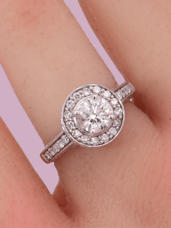 14K White Gold – Size 4 1/2 – SW30547
