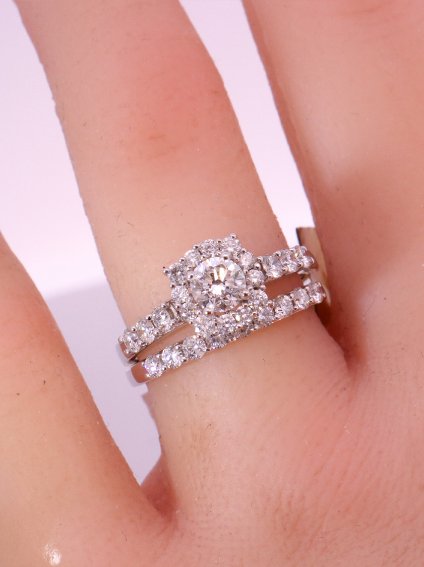 14K White Gold Diamond Bridal – SW13691 image 2 of 2