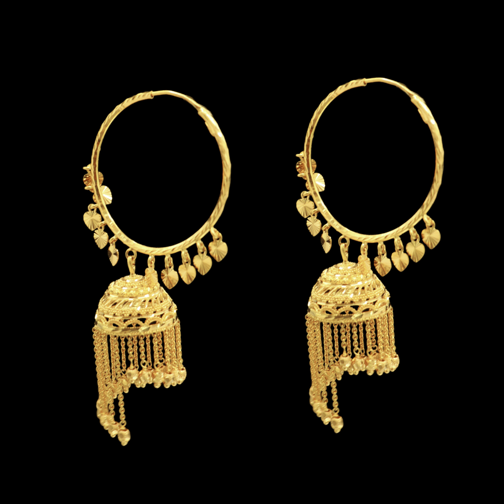22K Gold Earrings - SD32240