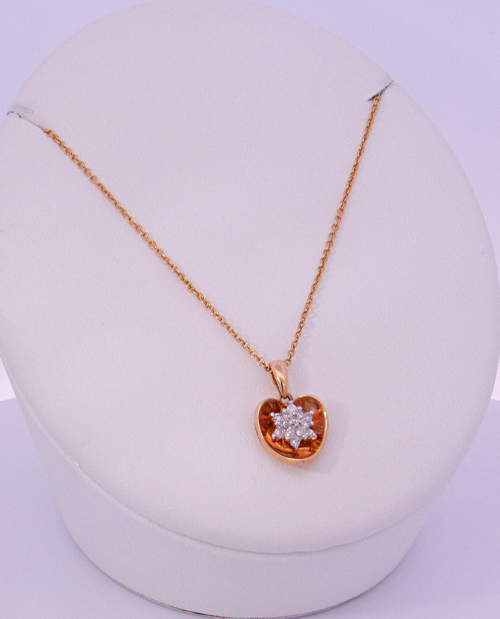 14K White Gold Diamond Necklace – 36500