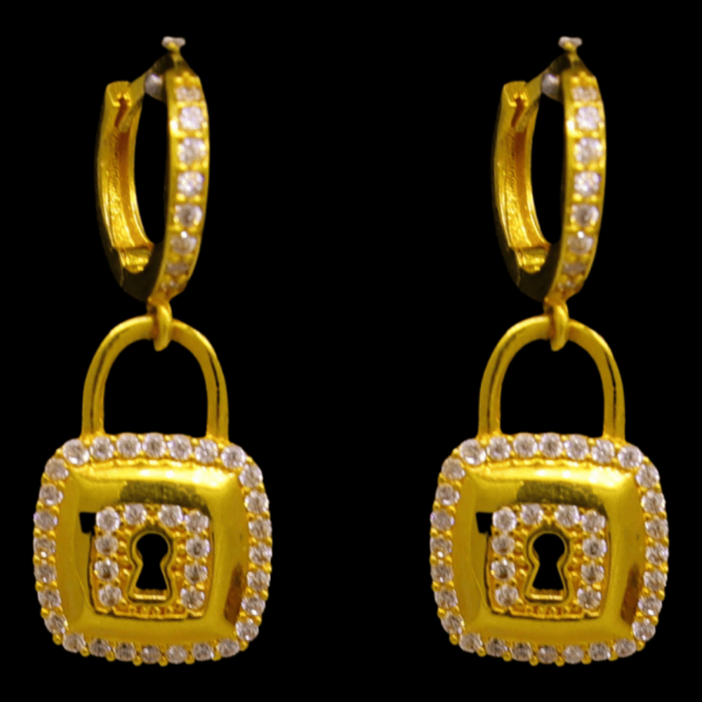 21K Gold Drop Earrings - SW29215