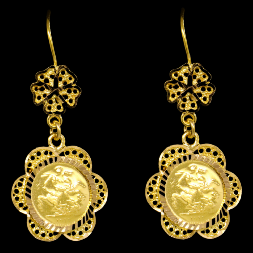 21K Gold Signature Earrings – SW22971
