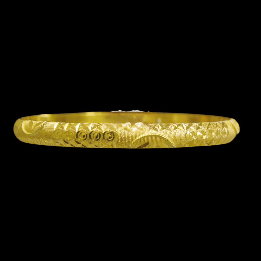 21K Gold Bangle Set Of 1 (L)