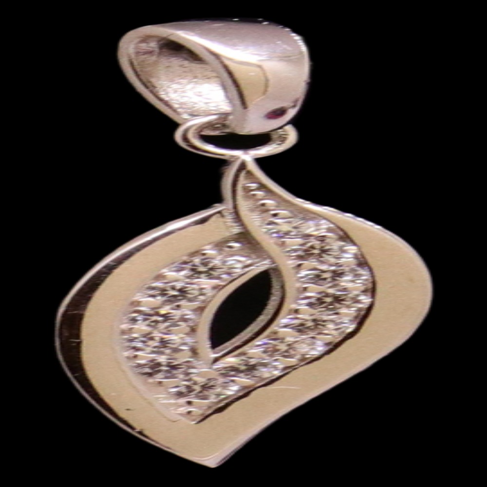 18K White Gold Pendant