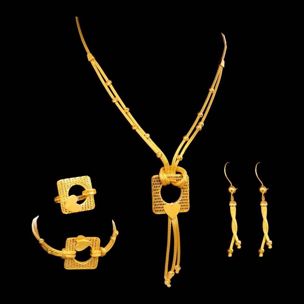 21K Gold Necklace Set