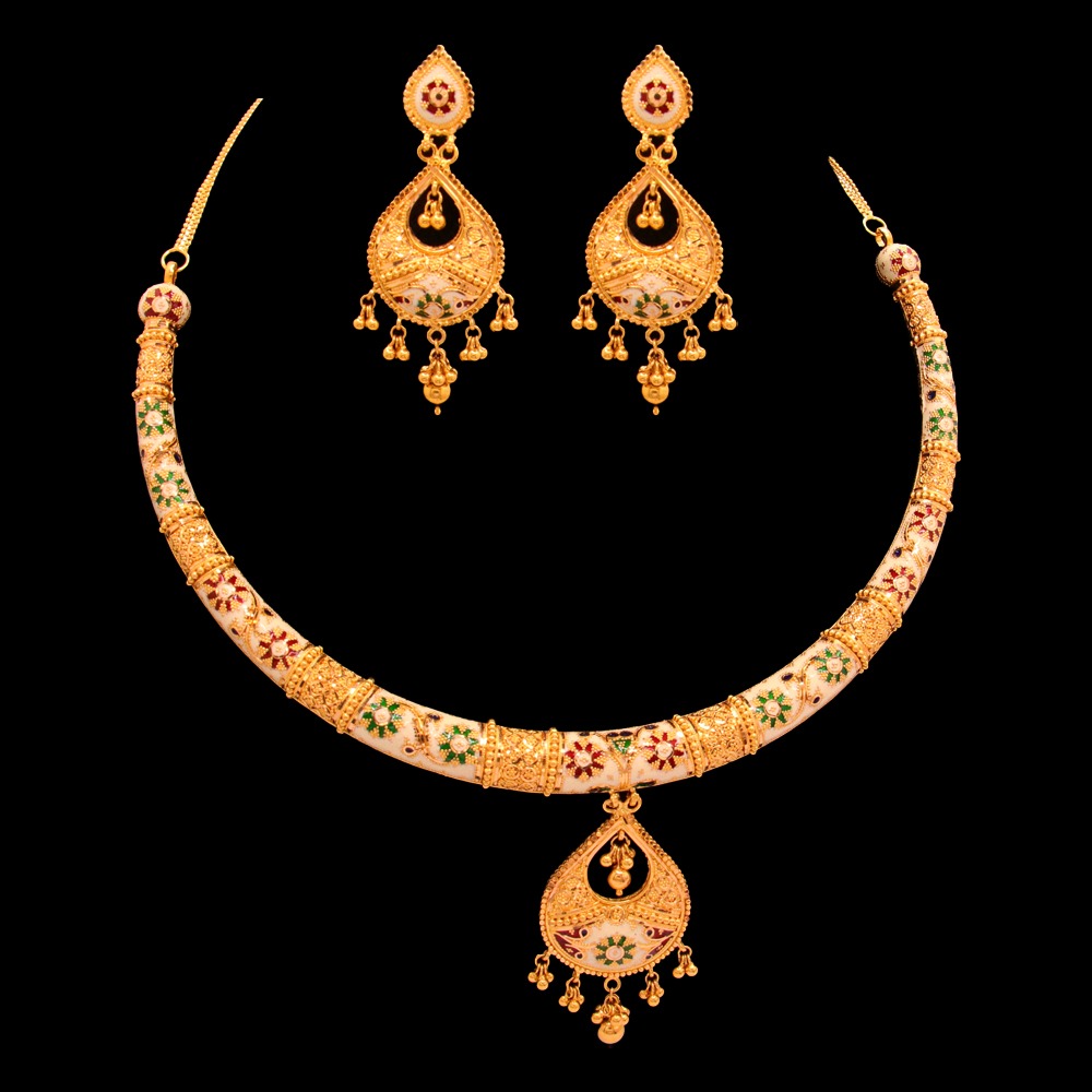 22K Gold Necklace Set