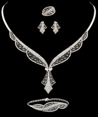 18K White Gold Set
