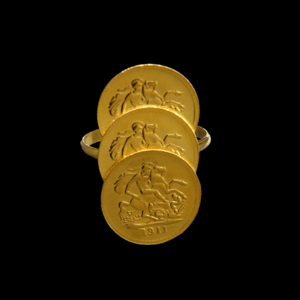 21K Yellow Gold Ring – Size 11 – SW31450