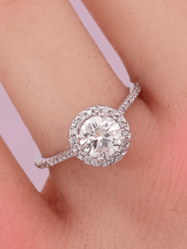 14K White Gold – Size 7 1/2 – SW30550