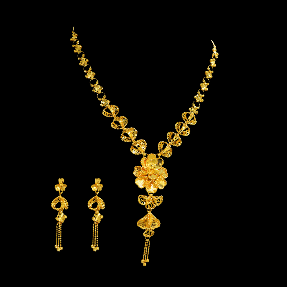 22K Gold Necklace Set