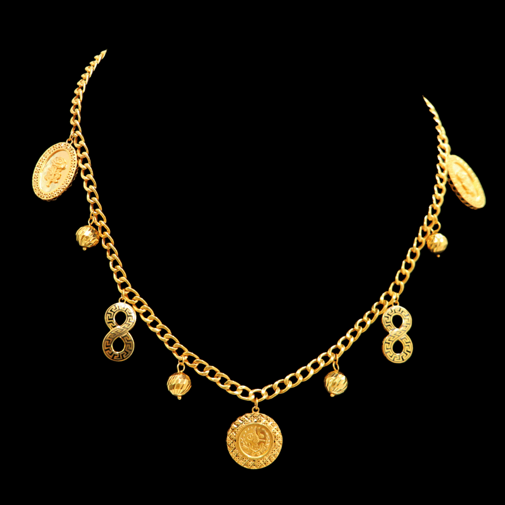 21K Short Gold Necklace – SD31482