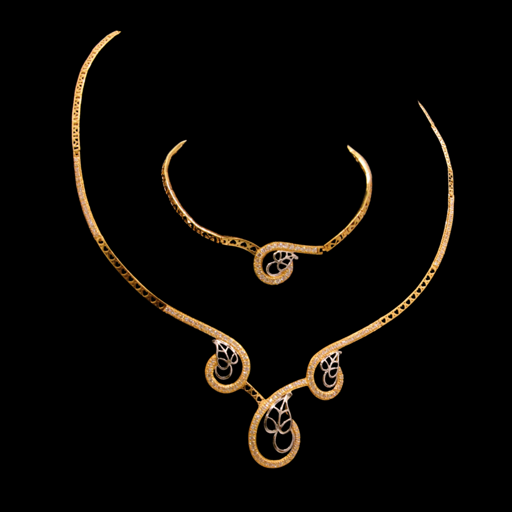 21K Short Necklace Set – SD28335