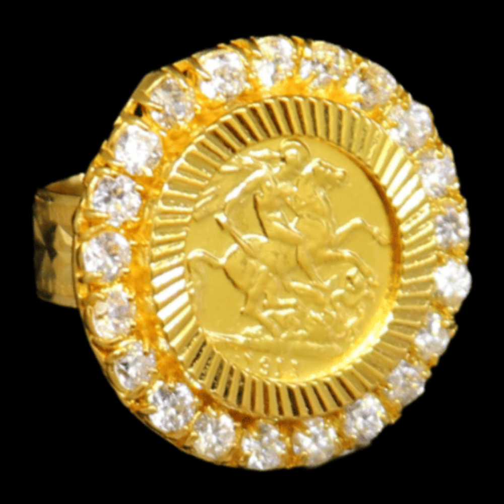 21K Yellow Gold Ring – Size 12 – SW33721