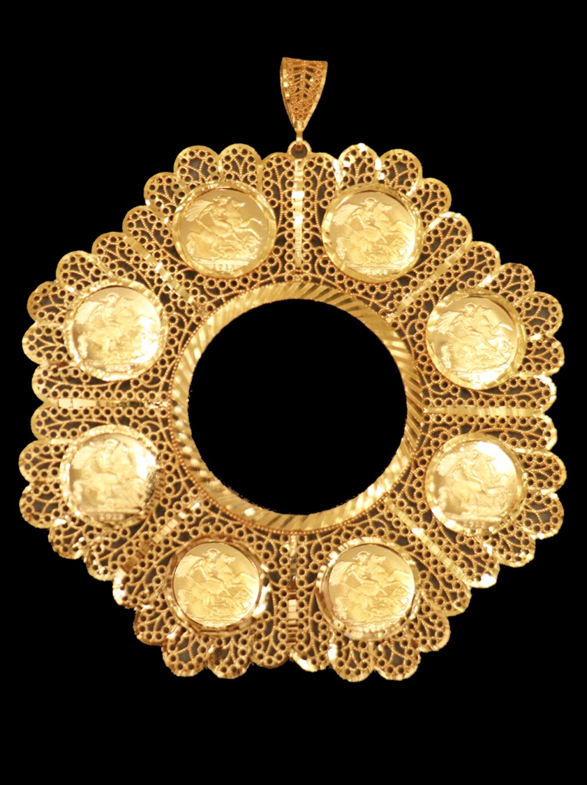 21K 50 Peso Mokhamas Coin Frame – SW31840