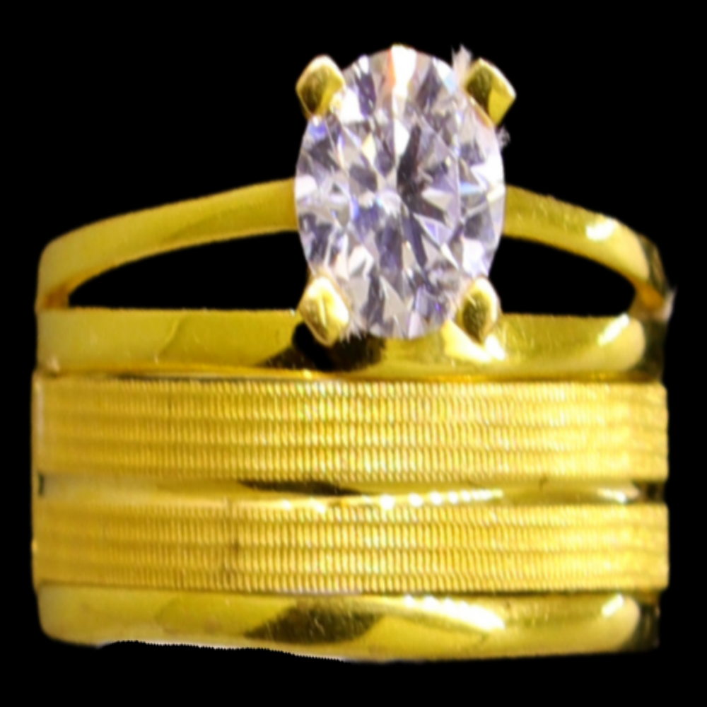 21K Gold Bridal Ring