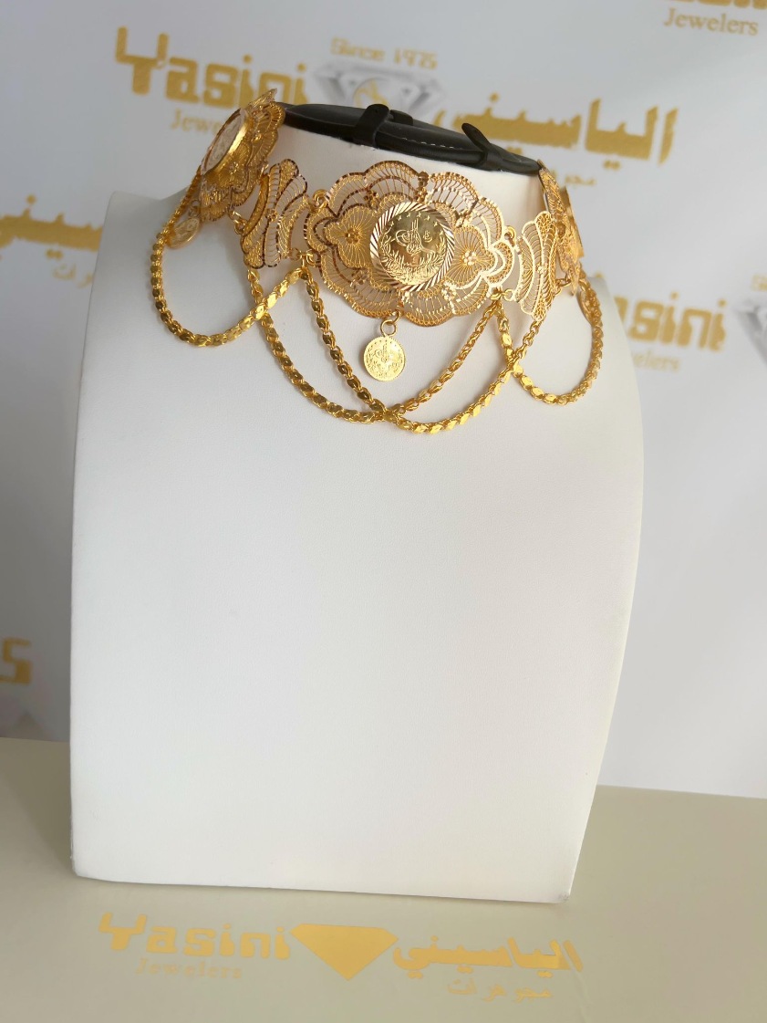 21K Gold Choker Necklace