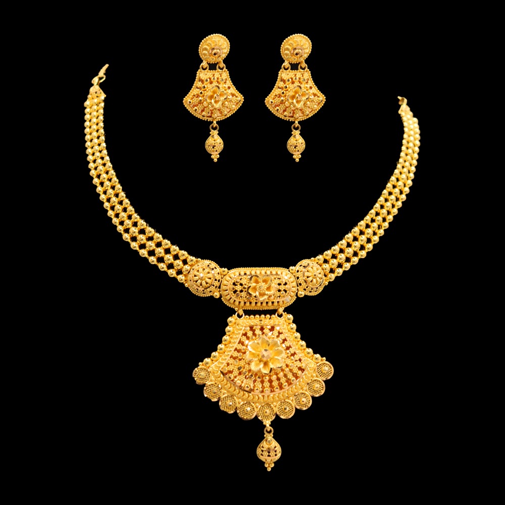 22K Gold Necklace Set