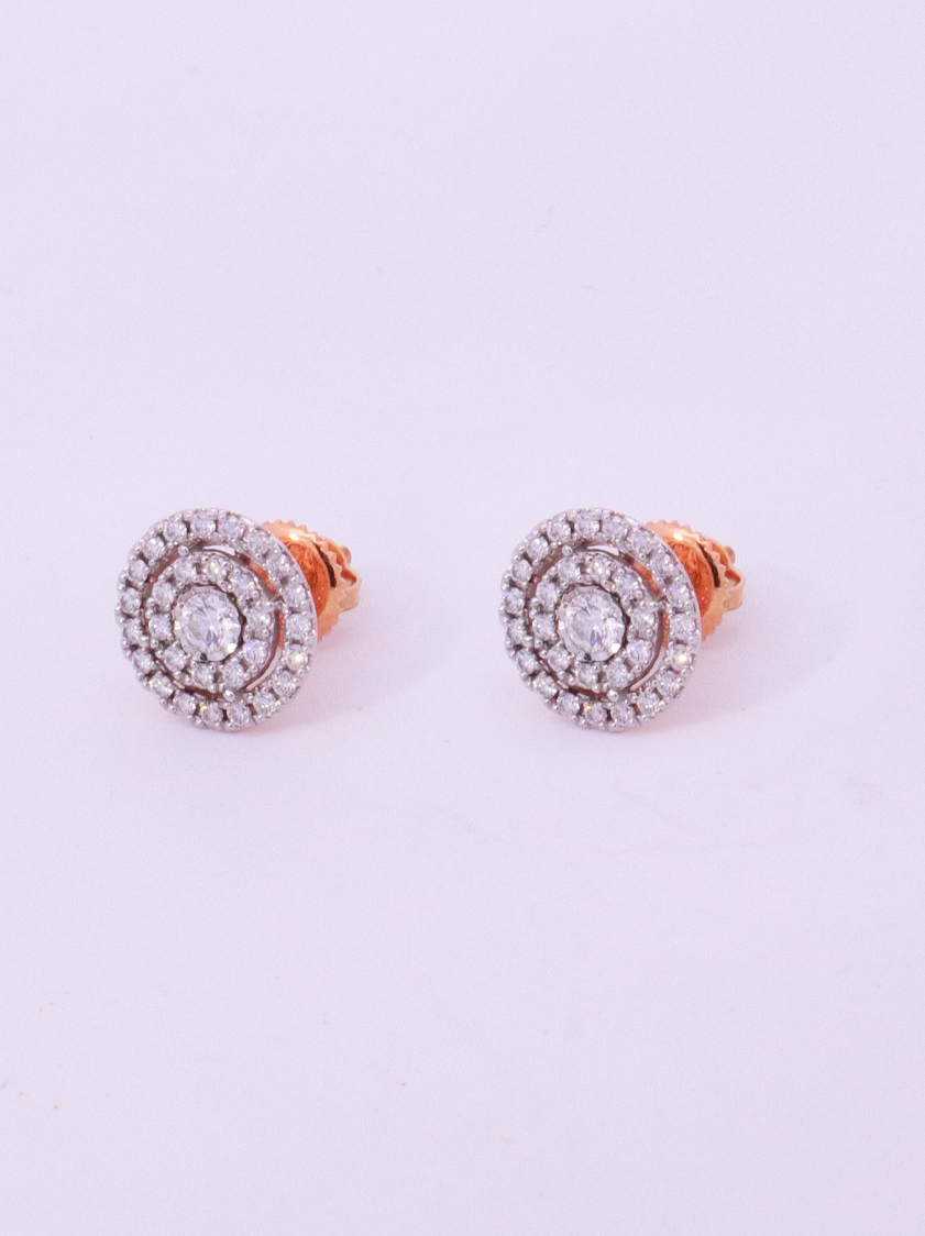 14K Yellow Gold Diamond Earrings – SW21704