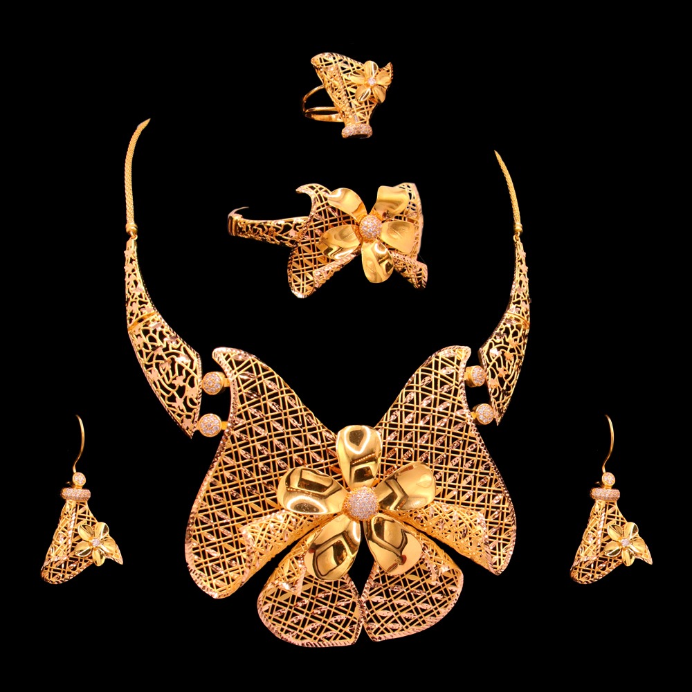 21K Gold Necklace Set